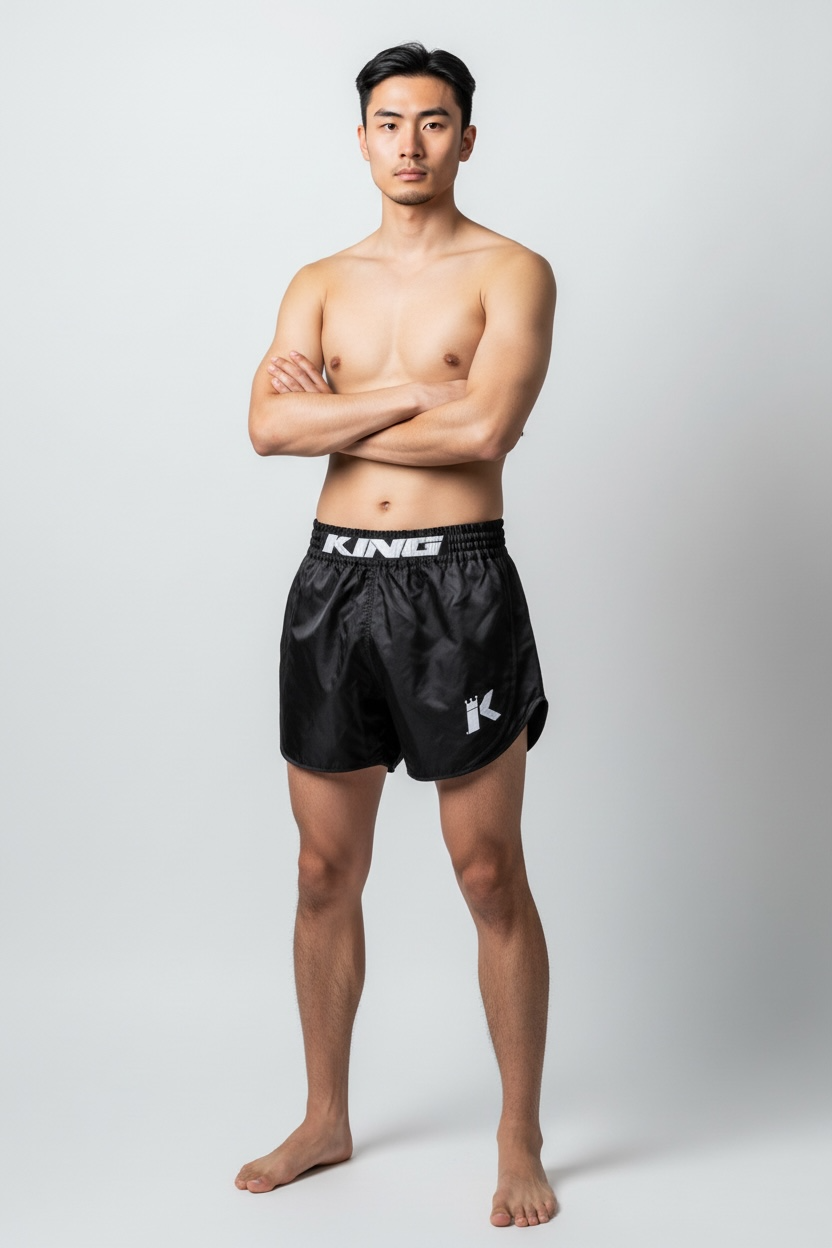 King Pro Boxing Classic Zwart Muay Thai Short