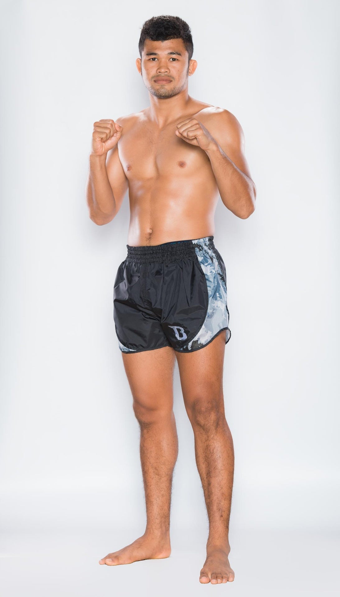 Booster Retro Hybrid BL Camo Grijs Fightshorts