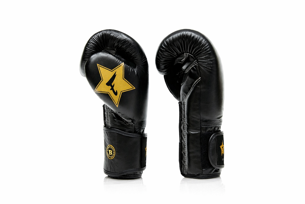 Fairtex x Booster v2 bokshandschoenen — zwart/goud