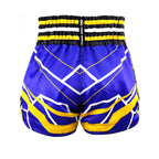 Twins Special TTBL Racing Blauw/Geel Muay Thai Shorts