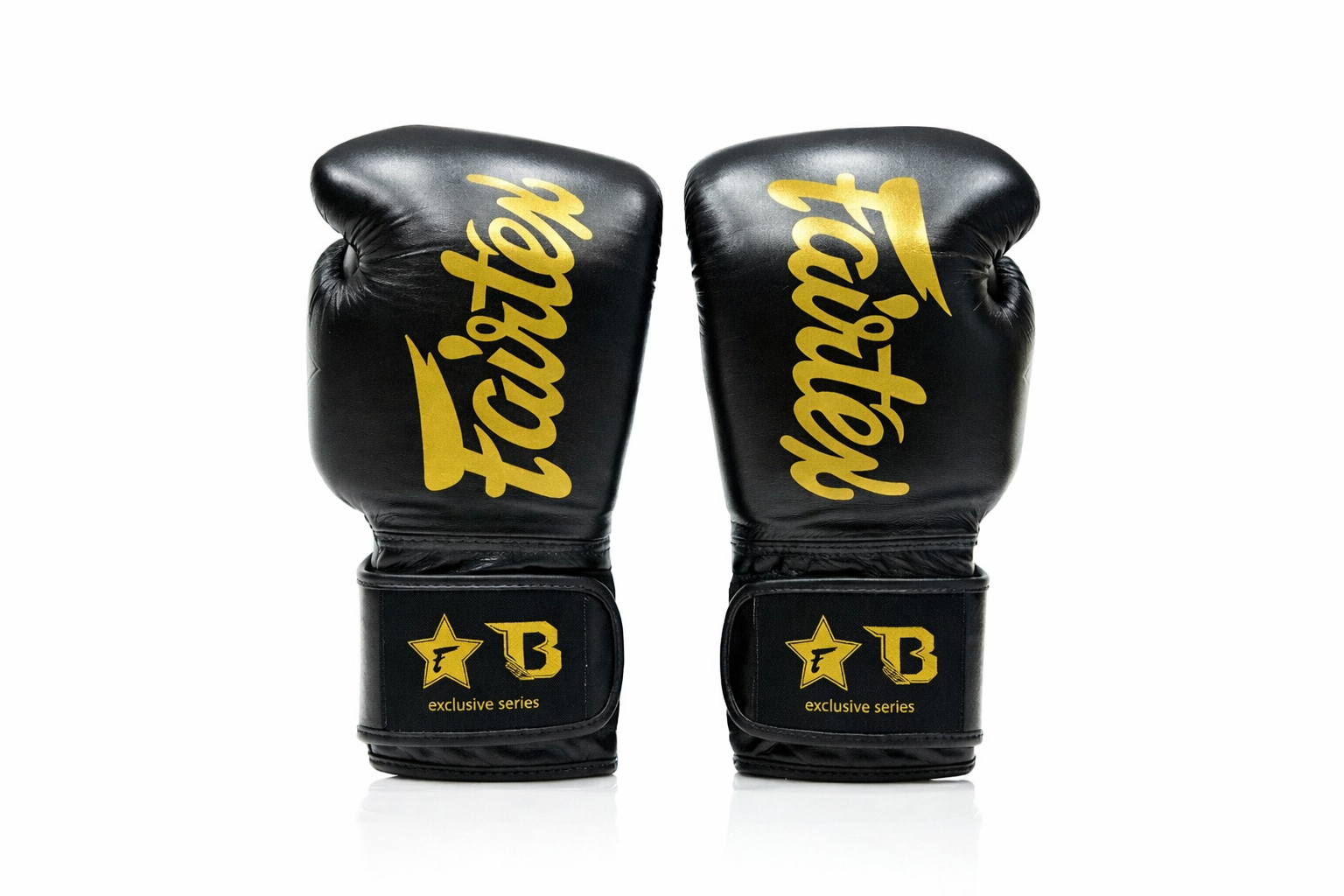 Fairtex x Booster v2 bokshandschoenen — zwart/goud