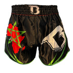 Booster Team Morocco Muay Thai short — voorkant met sublimated Marokkaans artwork