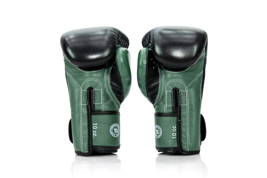 Fairtex x Booster v2 bokshandschoenen — zwart/groen/grijs