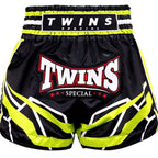 Twins Special TTBL Racing Zwart/Groen Muay Thai Shorts