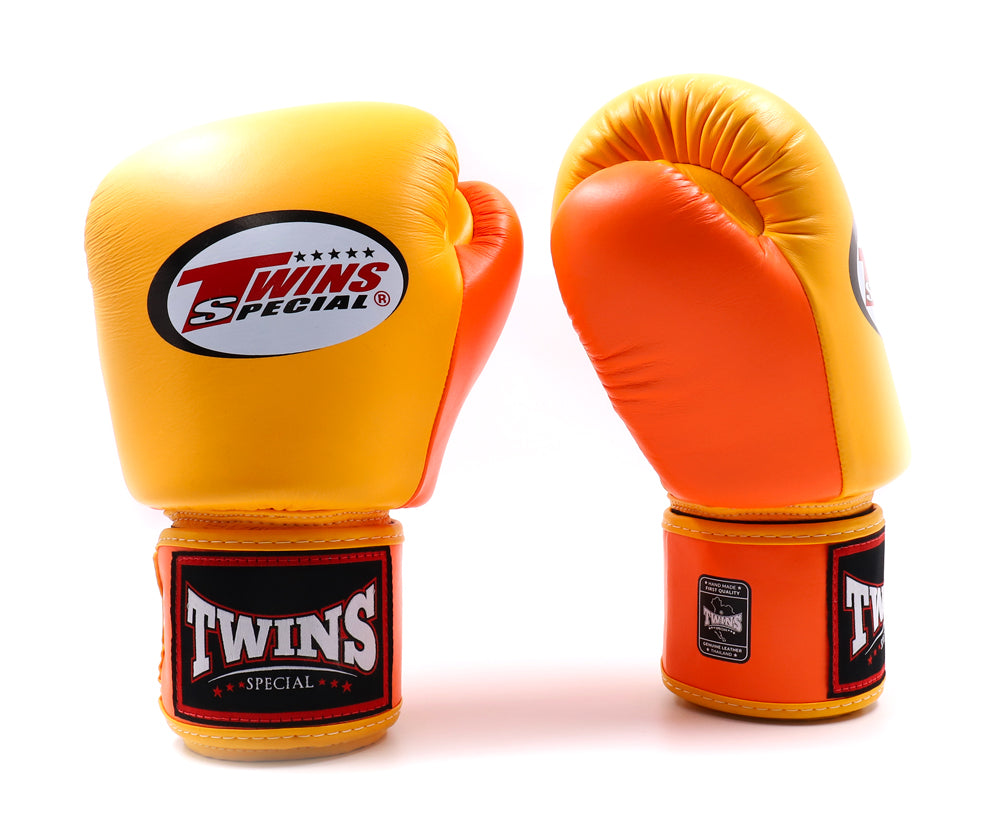 Twins BGVL3 2-tone bokshandschoenen — geel/oranje