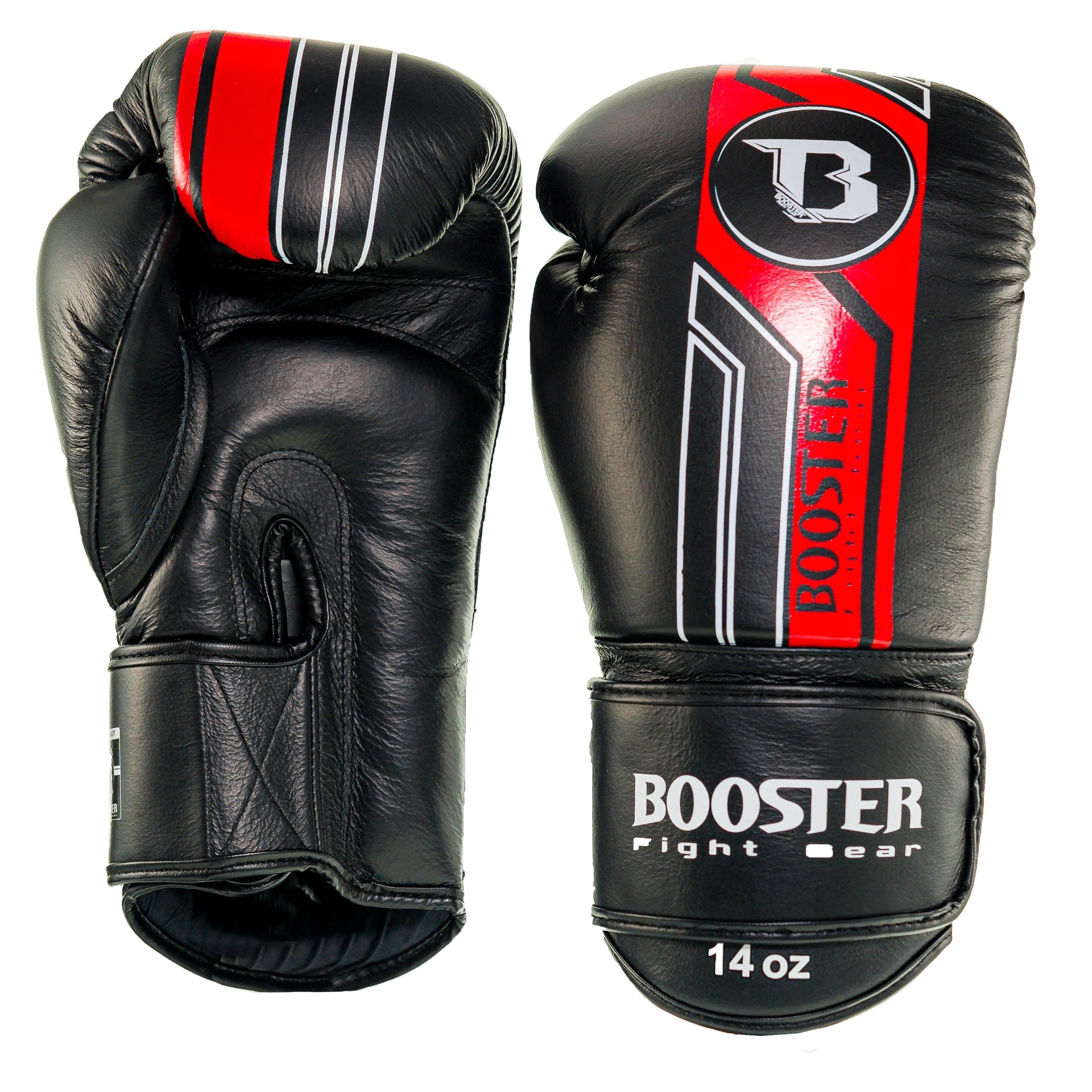 Booster BGL v9 bokshandschoenen — zwart/rood