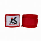King Pro Boxing Bandages 460cm Rood