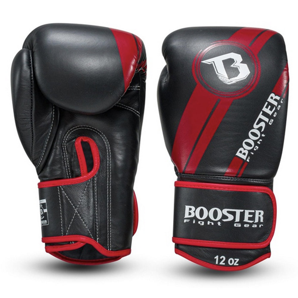Booster BGL1 v3 bokshandschoenen — zwart/rood foil